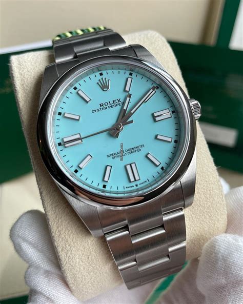 rolex oyster 38mm|Rolex tiffany blue 41 price.